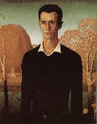 Grant Wood The Portrait oil painting reproduction